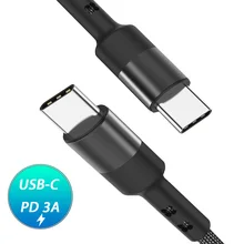 USB-C Cable USB Tipo C to USB C Charging Kabel Cabo 0.3 1 1.5 2 m for Google Macbook iPad Pro Type C Fast Charger Wire Line 3A