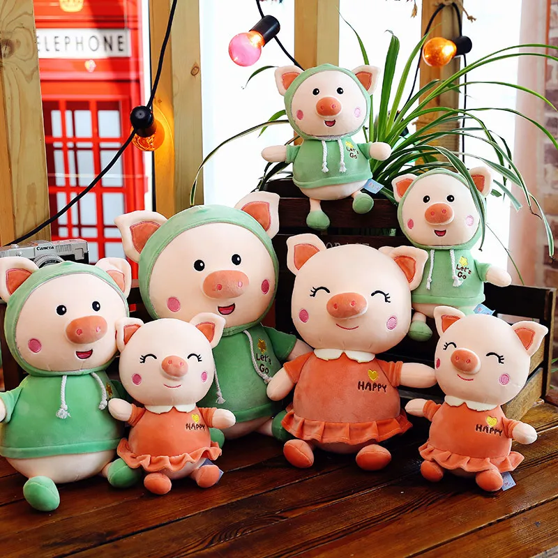 

Cute Cartoon Pig Plush Toy Stuffed Animal Small Pig Toys Doll Soft Plush Pillow Children Toy Girls Birthday Gift