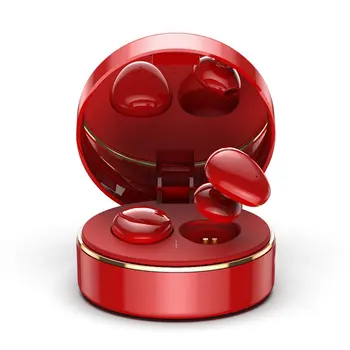 

Wireless Earphones with Makeup Mirror Charging Box Stereo Surround Headset Sport Headphone Mini Earbuds For Smart Phone