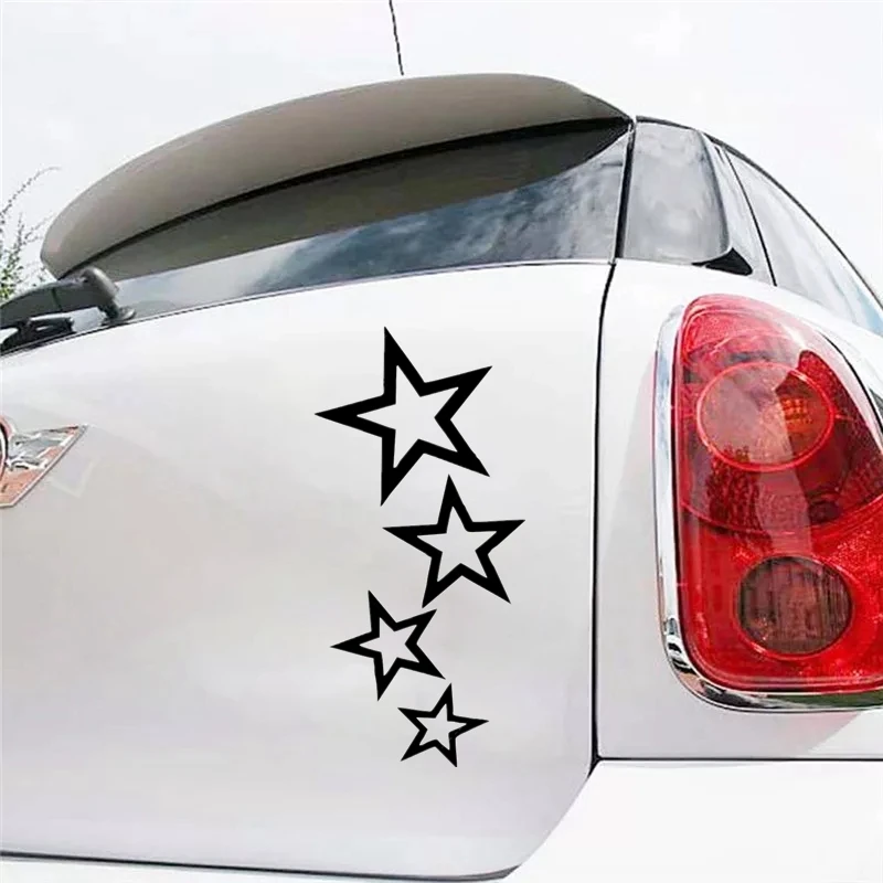 Car Stickers 30226# 12x24 cm stars car sticker vinyl car decal waterproof stickers on truck bumper rear window no background