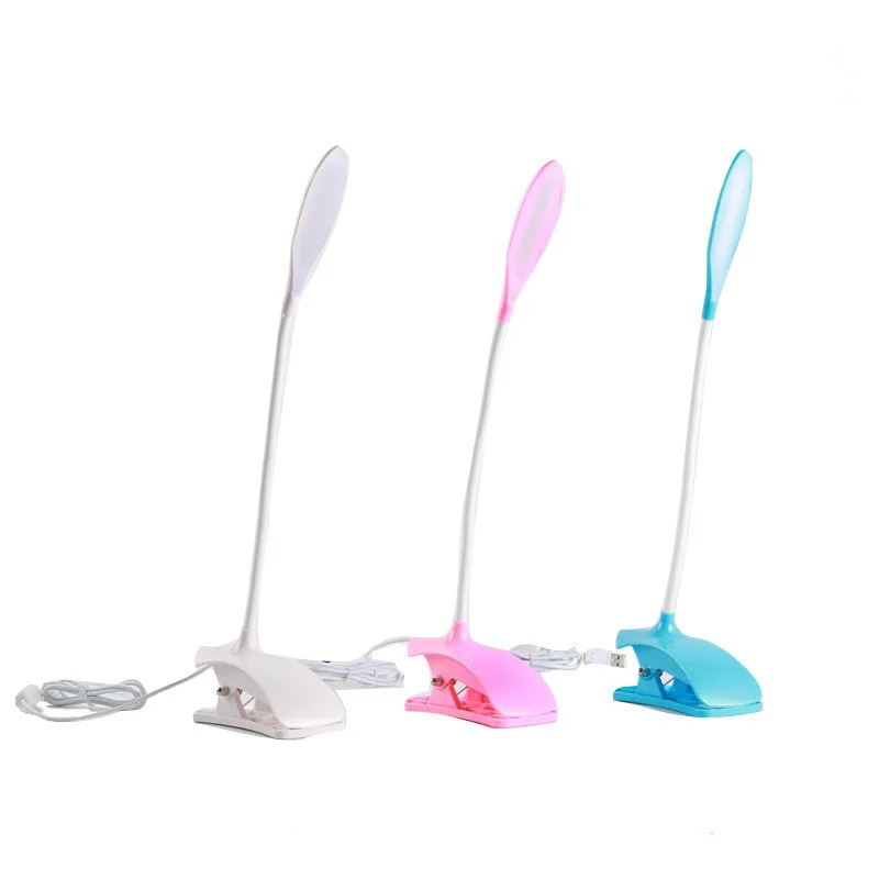  USB Led Desk Lamp With Clip Flexible Table Lamp Eye Protection 14Leds For Bedside Book Reading Stud - 4000132075363