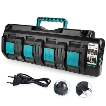 

4-Port Max DC18SF 14.4/18V Fast USB Battery Charger for Li-ion Battery Protable Power Tool Combination Smart Fast Charge
