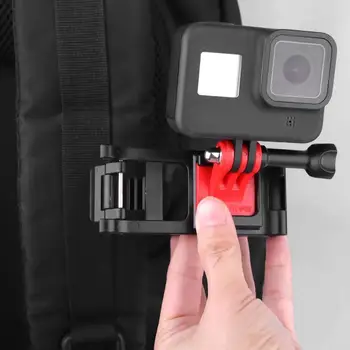 

Universal Sport Camera Backpack Clamp Adjustable Clips For Gopro 8 Osmo Action Osmo Pocket