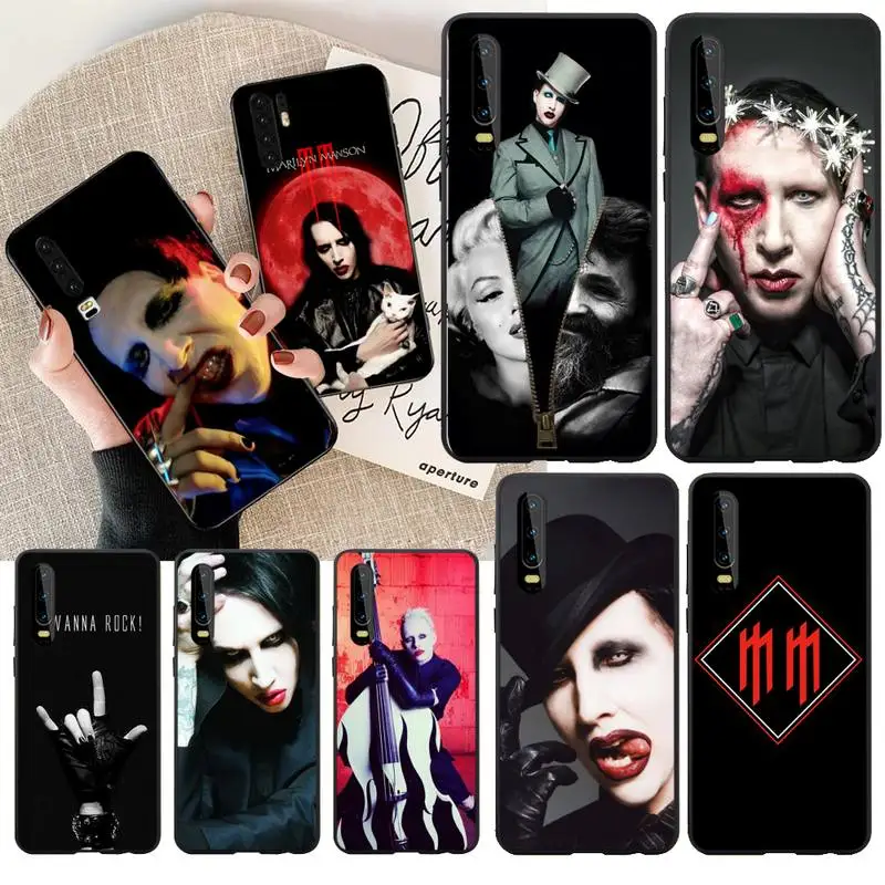 Высококачественный чехол для телефона PENGHUWAN Marilyn Manson Huawei Honor 20 10 9 8 8x 8c 9x 7c 7a Lite view