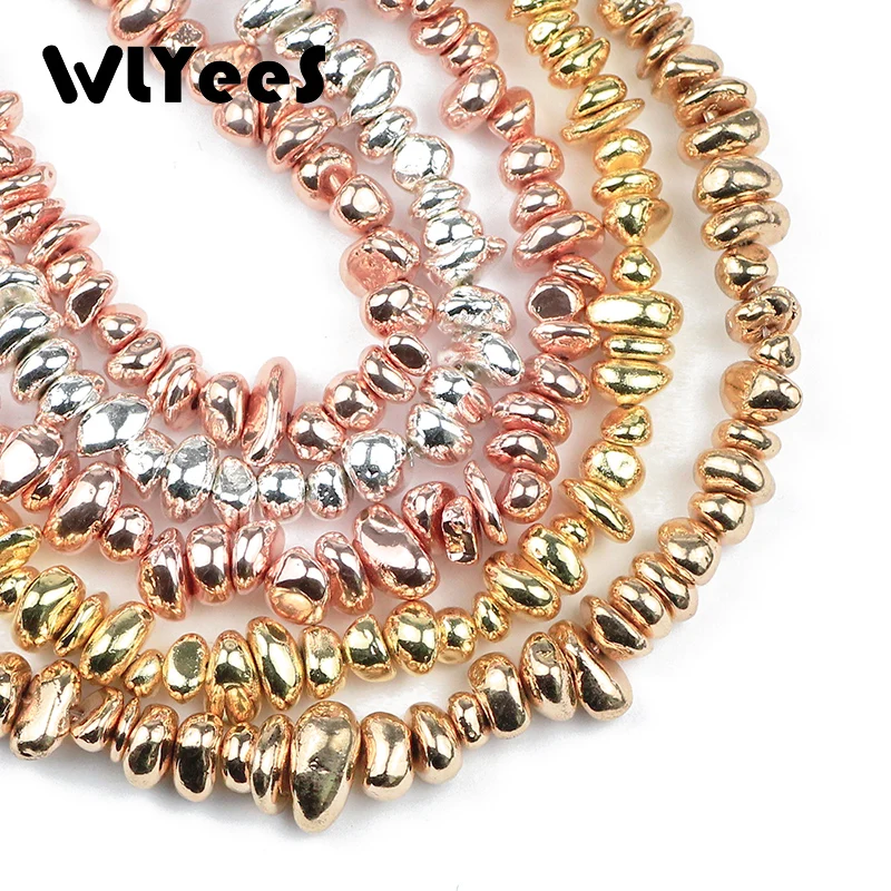 WLYeeS, 4-10 мм, маленькие бусины с покрытием из камня, натуральный камень гематита для изготовления ювелирных изделий, браслетов, аксессуаров, 1 нитка, 15 дюймов