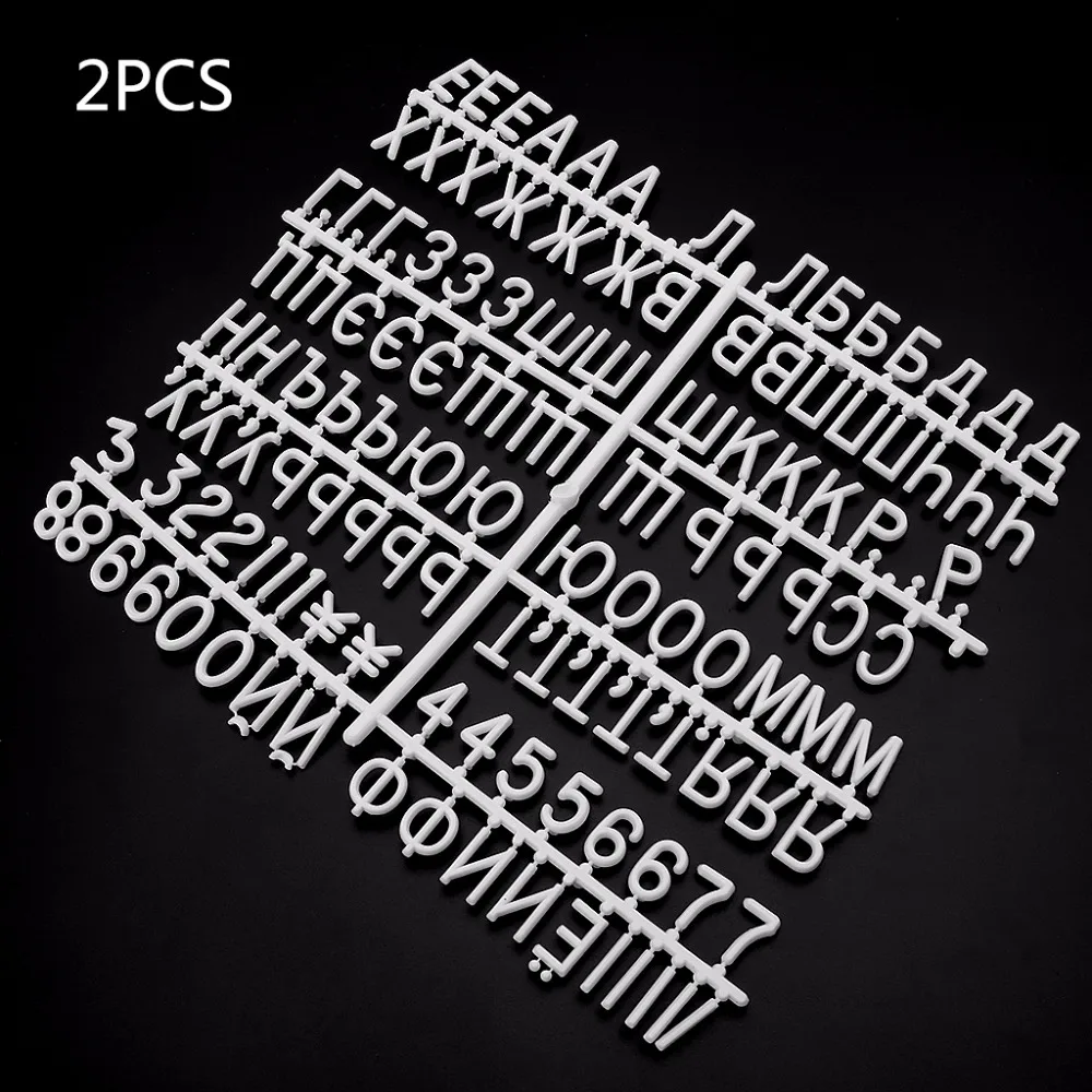 

2 PCS Characters For Felt Letter Board Russian alphabet For Changeable Letter Board