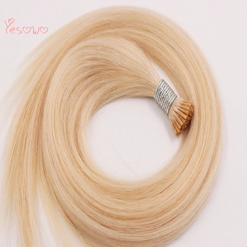 Yesowo i Tip предварительно скрепленные волосы remy 22 дюймов 60 #40 г русские прямые