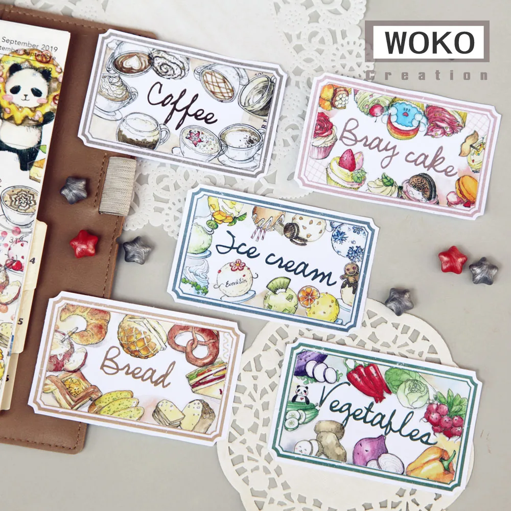WOKO 25 мм* 10 м мультфильм послеобеденный чай ретро кофе Десерт наклейка мороженое деко васи лента DIY Скрапбукинг маскирующая лента Escolar