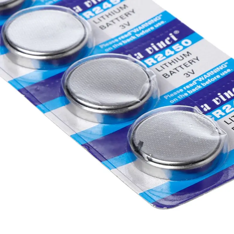 10PCS Button Battery CR2450 Electronic Lithium Coin Cell Batteries 3V KCR2450 5029LC LM2450 Watch Toy Remote