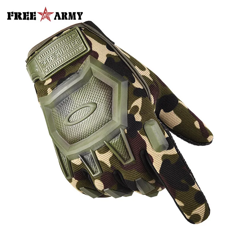 FreeArmy мужские перчатки на открытом воздухе, спортивные защитные перчатки, спортивные перчатки для фитнеса, ST-Y006 - Цвет: Camouflage