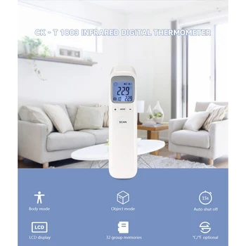 

LCD Digital Baby/Adult Thermometer Infrared Body Measurement Forehead Ear Non-Contact Body Fever IR Children Termometro