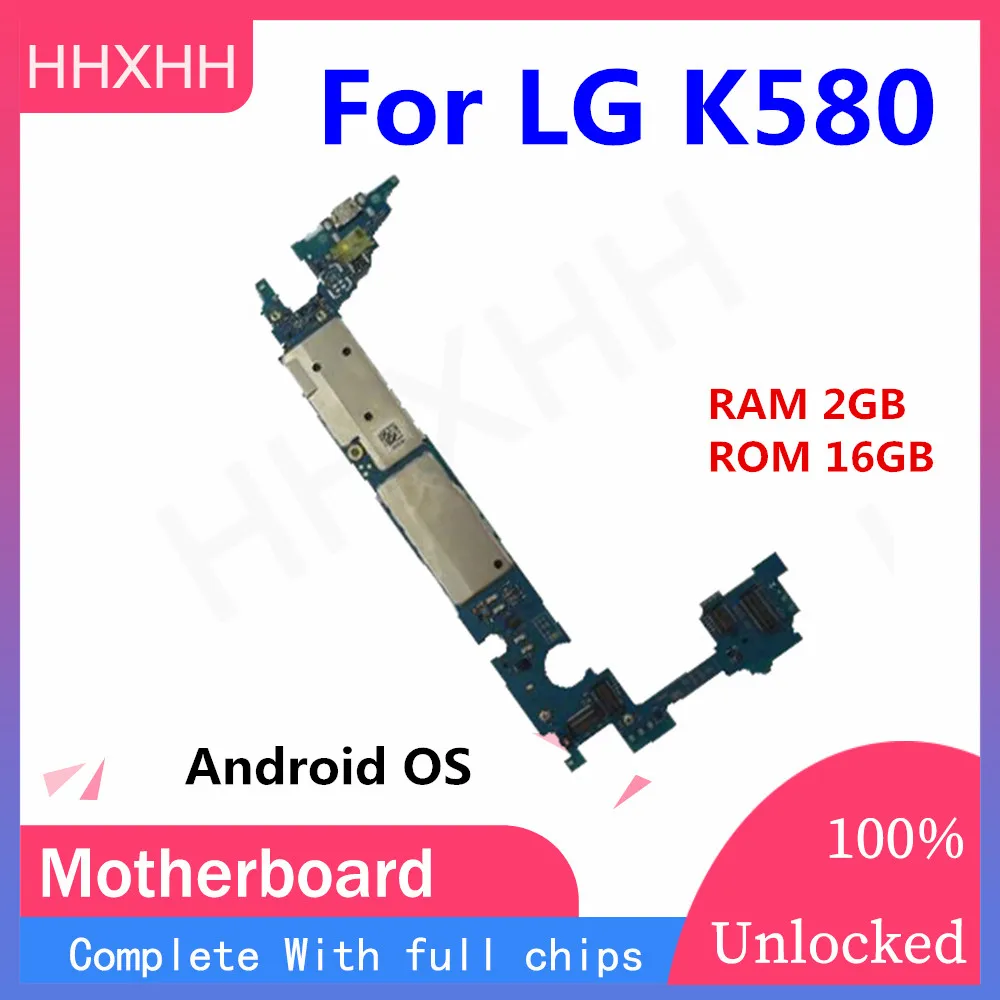 Для LG X Cam K580 материнская плата разблокированная материнская плата с полным чипом оригинальная ОС Android установленная полная функция логическая плата K580