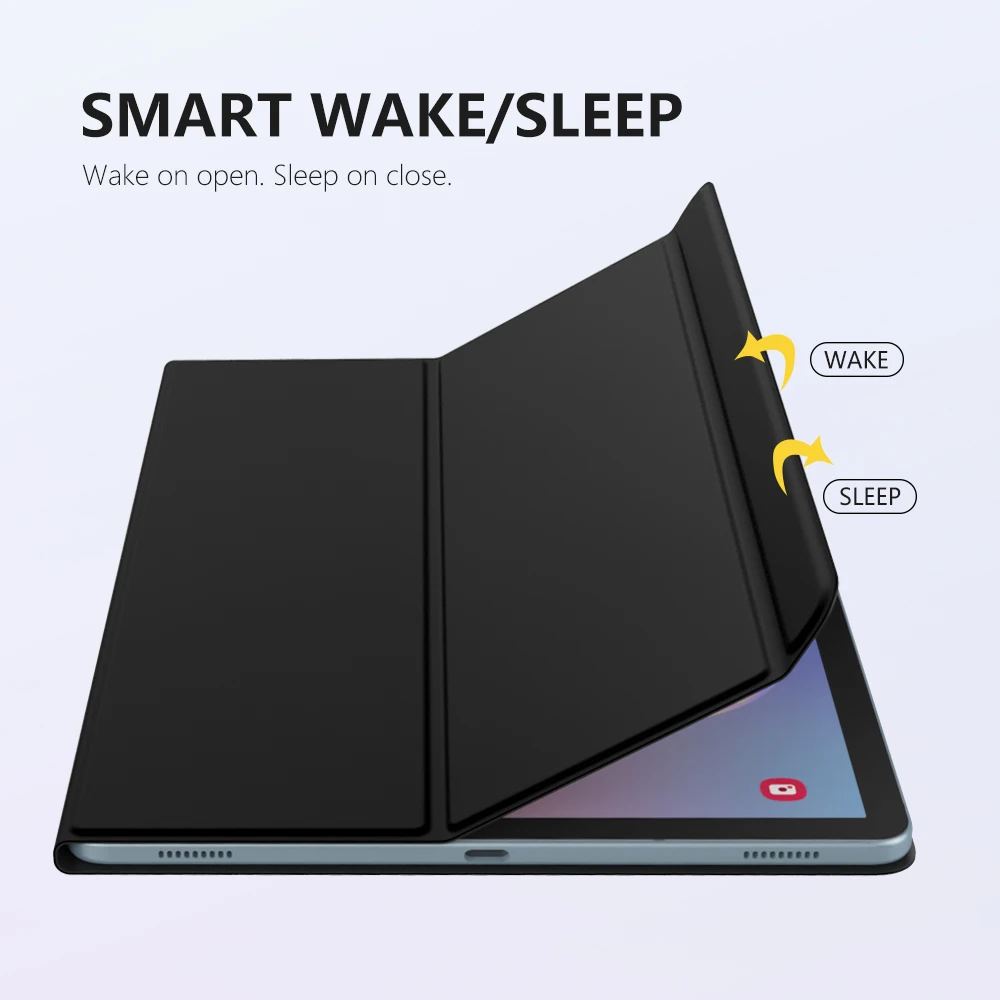 Inteligente para Samsung Capa de Suporte de Casca Inteligente de Pouco Magnética para Aba Case Folio Galaxy 10.5 2021 Peso Fino Forte Adsorção Tab s6 - Imagem 4