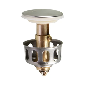 

Universal Wash Basin Bounce Drain Filter Sink Drain Vanity Stopper Bathroom Accessories Bathtub Plug Trap Hair Catcher Faucet