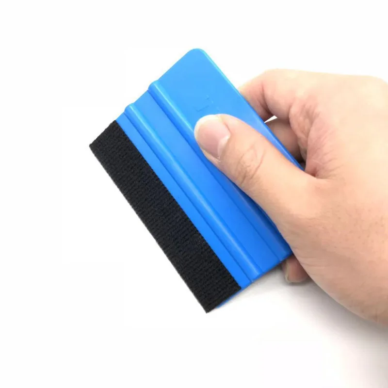 10Pcs Blue Squeegee Felt Edge Scraper Car Decals Vinyl Wrapping & Tint Tools For Razor Blade Scraper Automatic Film Squeegee Set