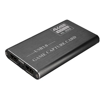

4K HDMI to USB 3.0 1080P Video Capture Card for OBS Game Live Streaming Plug and Play Without Driver Software(Gray)