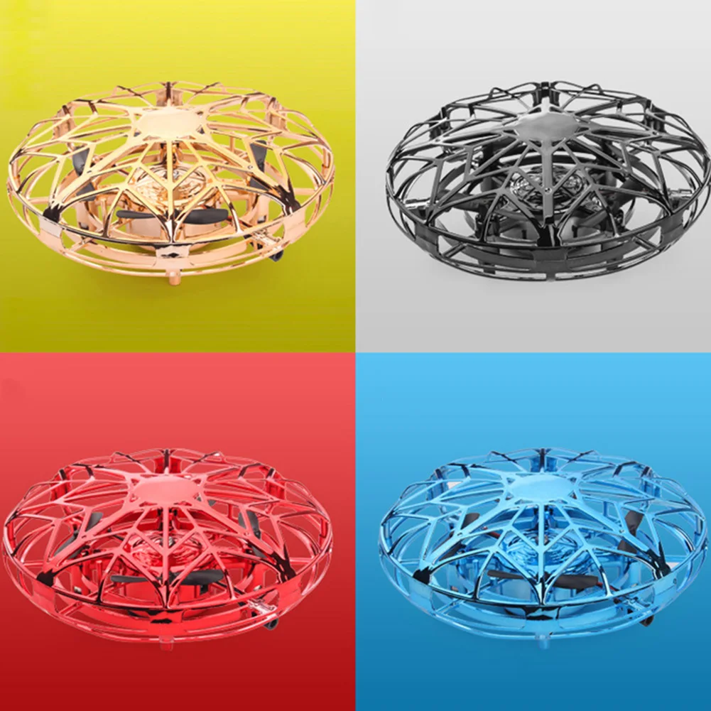 4 осевой Летающий мини Дрон инфракрасный индукционный вертолет с жестами самолет