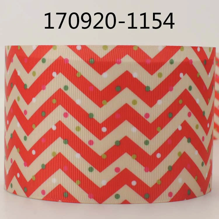 Новые продажи 50 ярдов " 75 мм Рождественская лента с принтом grosgrain DIY