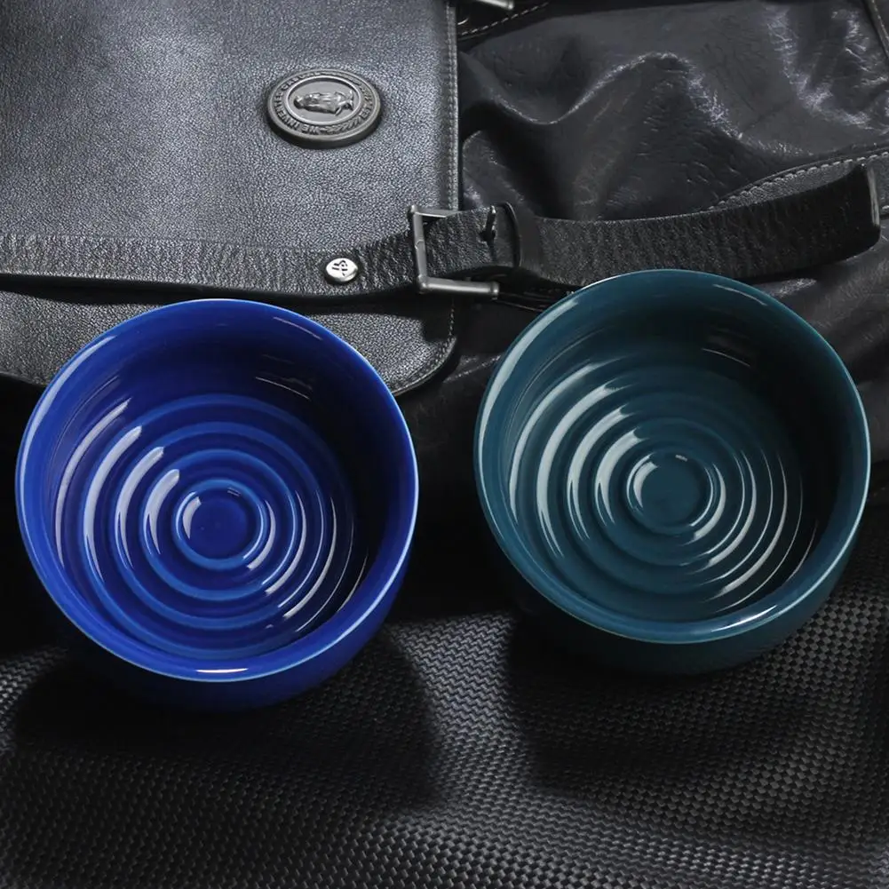 Shaving Soap Bowl Ceramic Large Capacity Smooth Easy To Clean Bowl For Man Razor Cleansing Foam 3