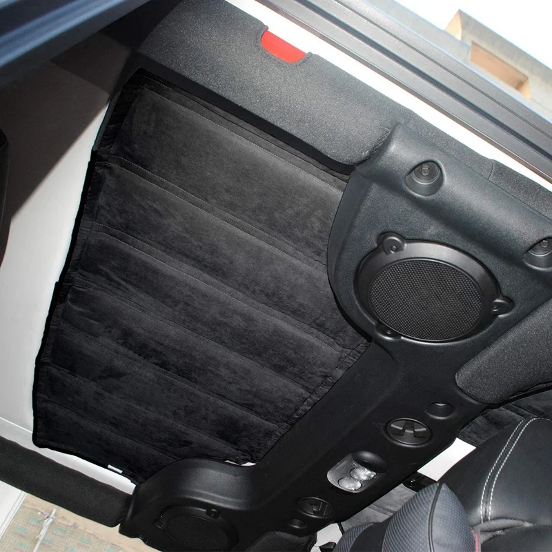 Для Jeep Wrangler Jk хедлайнер Hardtop изоляция 4 двери 2012- заднее стекло и потолок крыша теплоизоляция хлопок комплект автомобиля S
