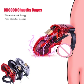 Strongest BDSM Power Box,Electro Shock Penis Ring,Electric Stimulate Massage Glans Trainer Cock Cage Penis Extender,Men Sex Tool 2