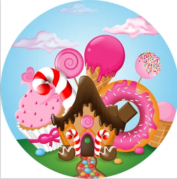 

200cm round background elastic and three cylider covers