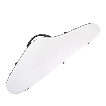 

6 Colors Carbon Fiber Full Size Violin Hard Case for 4/4 Violins Fiddles Built-in Hygrometer with Handle Straps Accessories