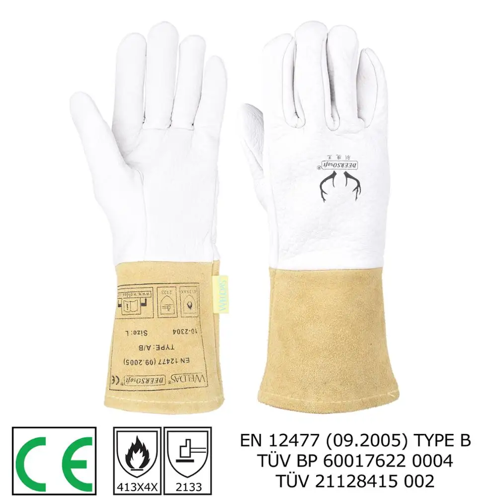 Deerskin Tig Welding Gloves Cowhide Tig Welding Gloves Tig Welding