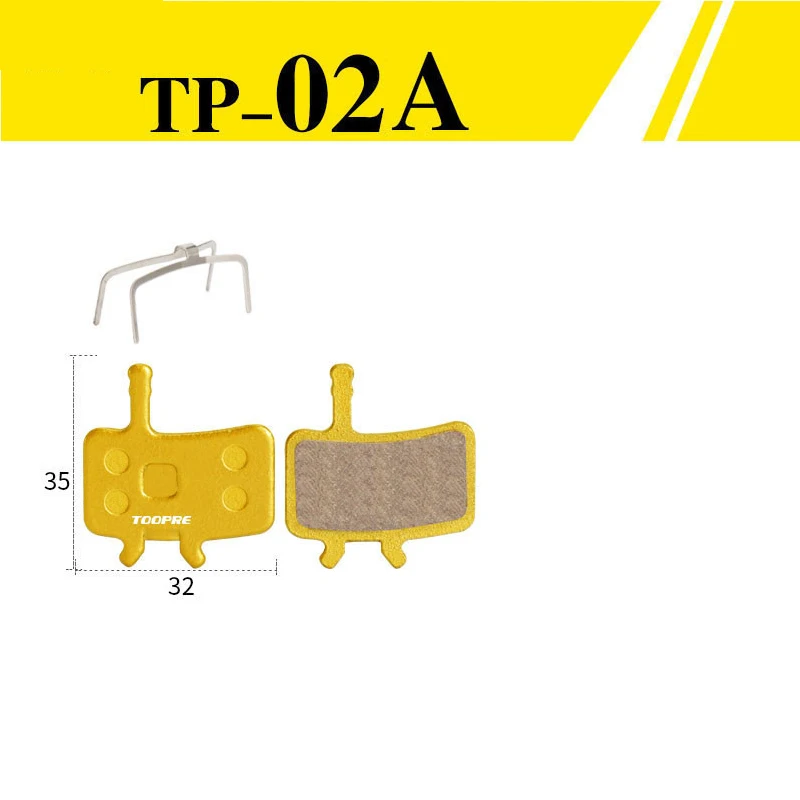 1 Pair/2pcs Mountain Bike Cycling Metal Disc Brake Pads All Metal Oil Disc Brake Bicycle Parts - Цвет: TP-02A