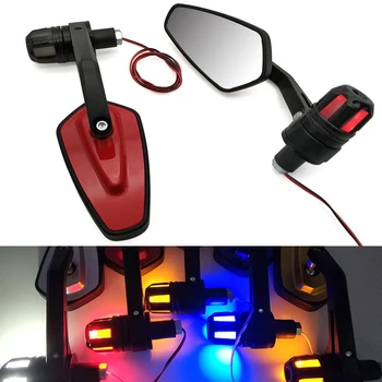 

For Honda CR85R CR125R CR250R CRM250R CRF150R CRF450R Motorcycle retrovisor Mirrors accessories With LED Turn signal Light