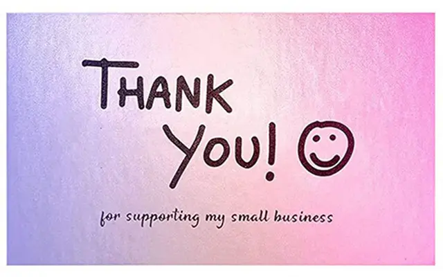 50Pcs Thank You for Your Order Business Cards Greeting for Party Shopping Purchase Cards Appreciation Card for Small Business Style 11