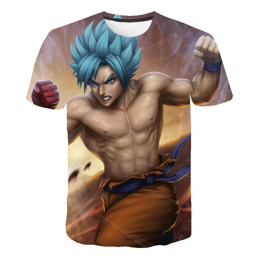 2020 Новая Мужская/Женская персональная аниме Dragon Ball Z 3D печать футболка классная