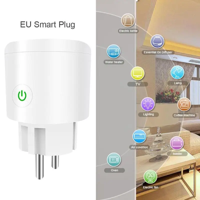 

Smart Plug Wifi Smart Socket Tuya Smart Life App EU Plug Phone Timing Outlet Switch Remote Control Alexa Google Home Mini IFTTT