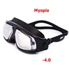 Men women Swimming Anti Fog UV Protection Diopter Swim Goggles with Prescription Waterproof Large Frame Myopia swimming Glasses 3