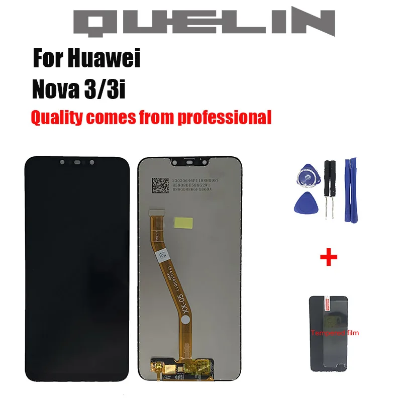 100% оригинал 6 3 &quotдля Huawei Nova LCD PAR LX1 сенсорный экран панель дигитайзер сборка Рамка