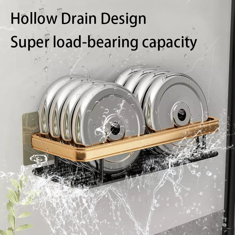 Dropship Shower Wall Shelf Wall Mounted Bathroom Shelves Storage Rack  Toilet WC Accessories Kitchen Free Punch Condiment Storage Baskets to Sell  Online at a Lower Price