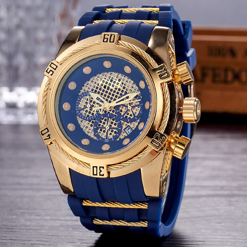 FOSSIL Топ бренд Роскошные мужские часы aaa часы кварцевые часы с резиновым ремешком наручные часы relojes hombre - Цвет: 3