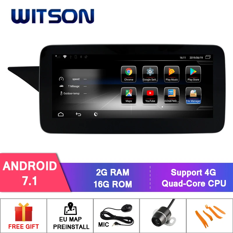 Автомагнитола WITSON на Android 9 0 10 25 дюйма с GPS для BENZ E class W212 sedan E180 E200 E260 E300 E320 E350 E400 E500