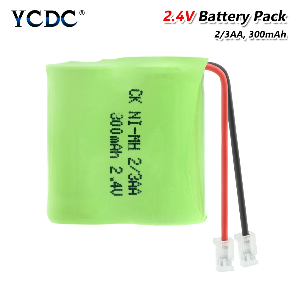 2 4 V 300mAh 2/3AA Перезаряжаемые Ni MH батареи группы универсальные соединители