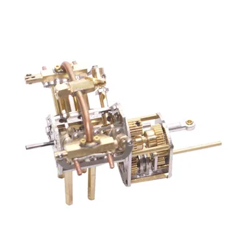 

Hot Mini V4-Steam Engine Model With Reverse Gearbox (Without Boiler) Model Educational Toy New Year Gift For Children Kids Adult