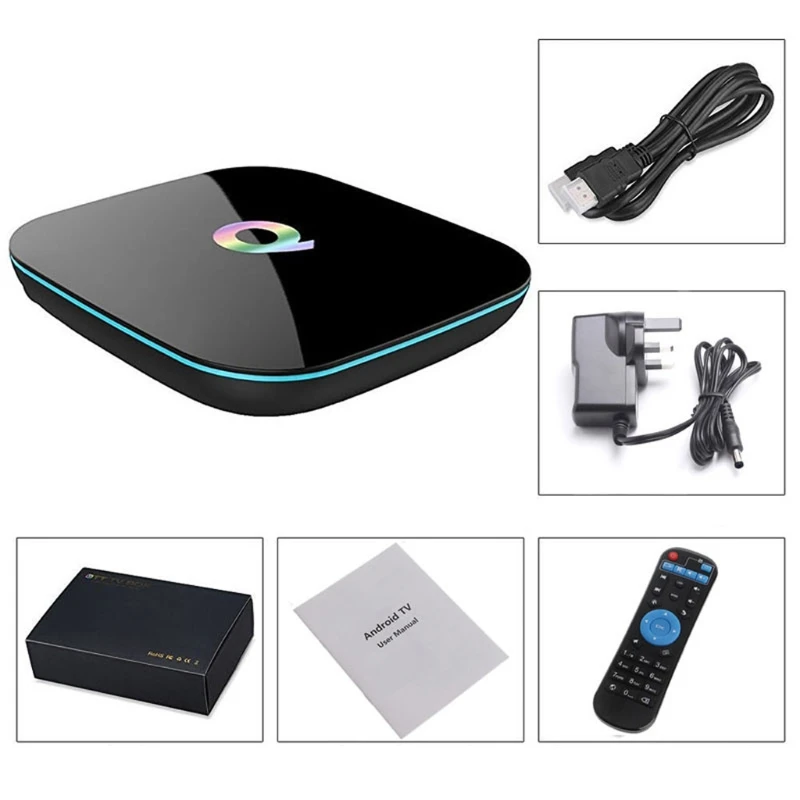 83XC Q Plus Smart TV Box A ndroid 9.0 TV Box 2GB RAM/16GB ROM 2.4G WiFi
