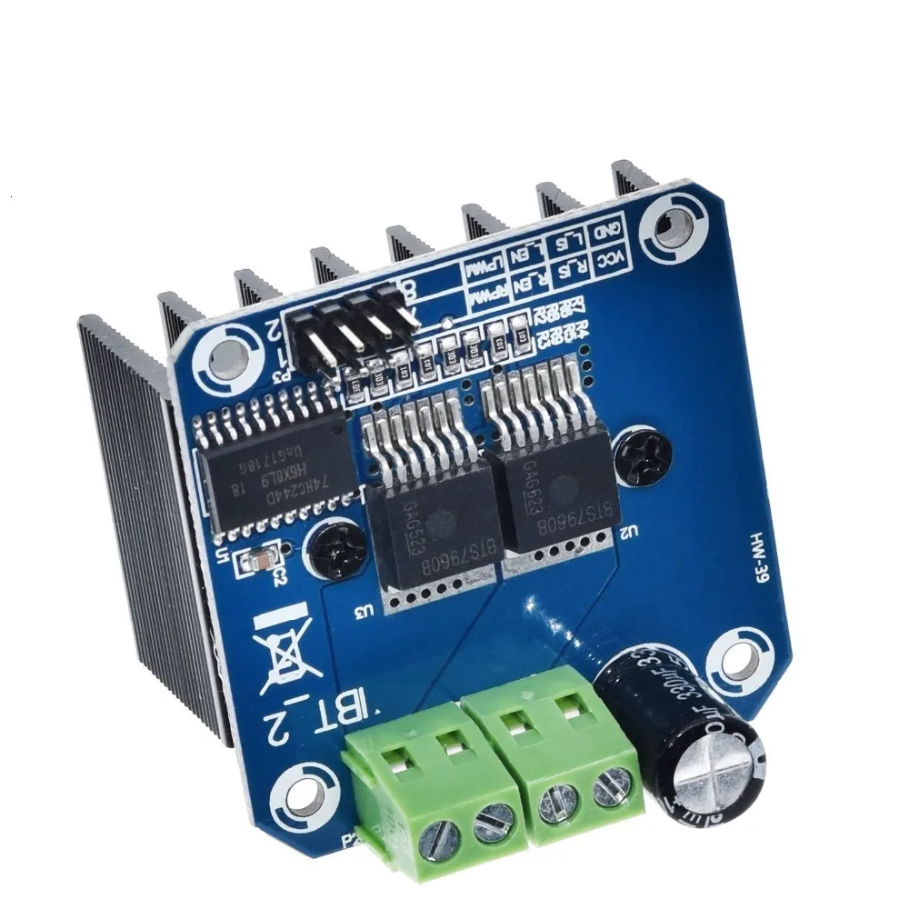 1/3PCS DC6-27V Doppel BTS7960 BTS7960B DC 43A schrittmotor stick modul H-Brücke PWM modul – Detail 8