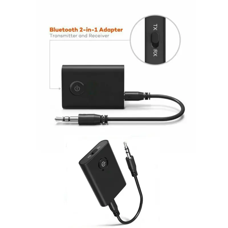 Bluetooth 5,0 передатчик и приемник 2-в-1 Беспроводной 3,5 мм автомобили домашним адаптером
