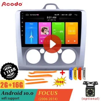 

ACODO 2G RAM 16G ROM Android 10.0 Car Radio Multimedia Player For Ford Focus 2006-2011 Navigation GPS 2 din