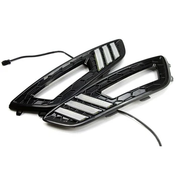 

For Ford Focus 3 2015 2016 2017 Car Drl Daytime Running Lights Led Turning Signal Fog Lamp On Car More Brightness Waterproof