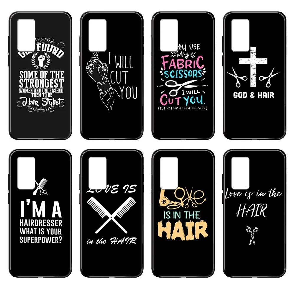 God Love is in the Hair shell Черный чехол для телефона Huawei nova P Y 2 3 6 7 8 9 10 20 30 I Smart Plus Z Lite Pro II Prime |