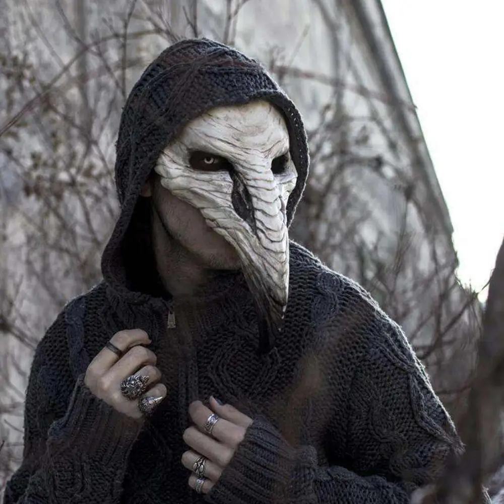 Halloween Plague Beak Mask Punk Steam European Black Death Doctor Plague  Mask Hot on Amazon - buy at the price of $19.99 in aliexpress.com |  imall.com