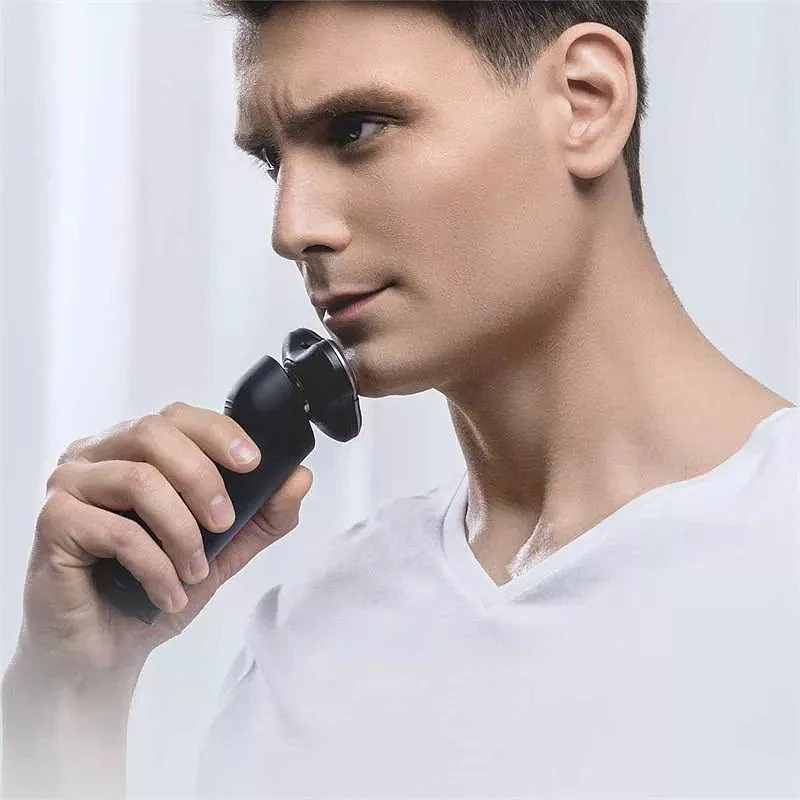Топ предложения 3D Перезаряжаемые Водонепроницаемый IPX7 электробритва влажные и сухие ротационные бритвы для мужчин электрические бритвы
