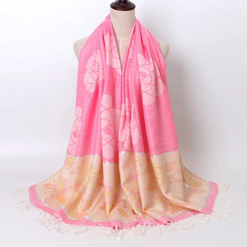 Brand Hot New Ladies Travel Flowers Cotton And Linen Scarf Fashion Printing Tassel Retro National Wind Warm Shawl | Аксессуары для