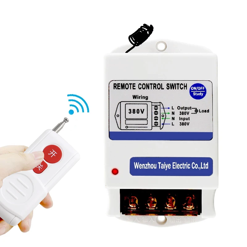 Mini Interruptor de Bomba Dágua com Controle Remoto Interruptor Industrial sem Fio de 220v 380v para Motor de 1km 3km 5km de Rega Remota